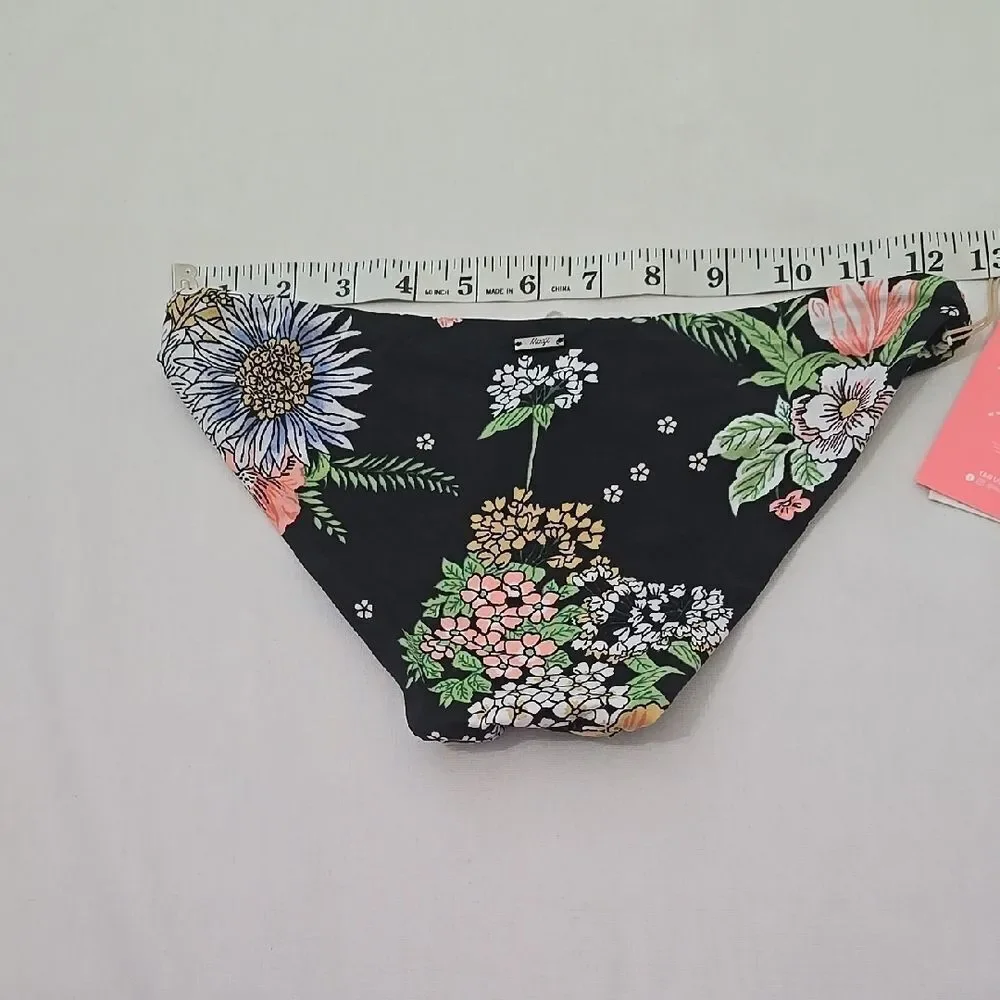 Maaji Green and‎ Black One Piece Swimsuit Floral Pattern